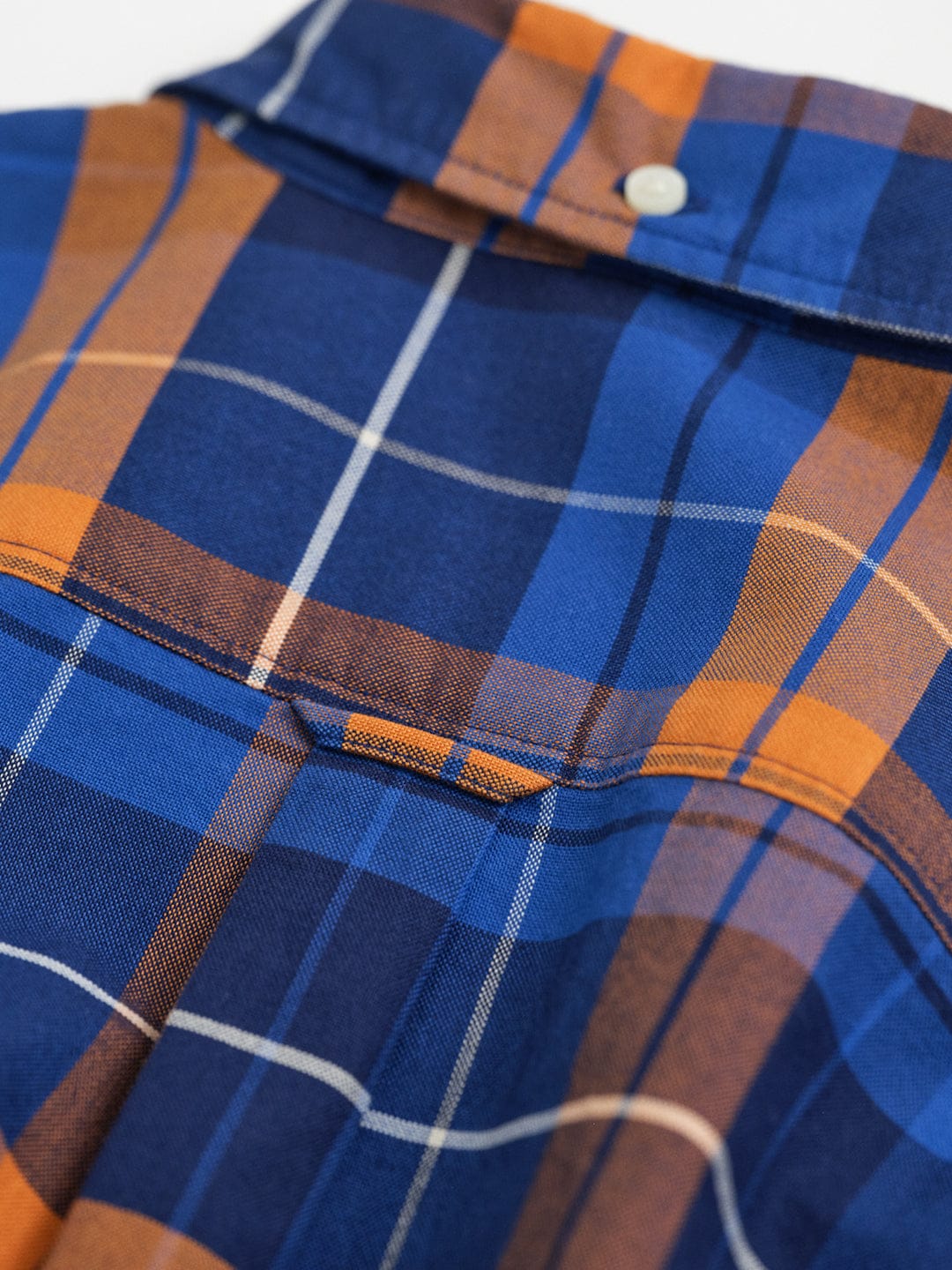 Gant Boys Orange Checks Collar Shirt
