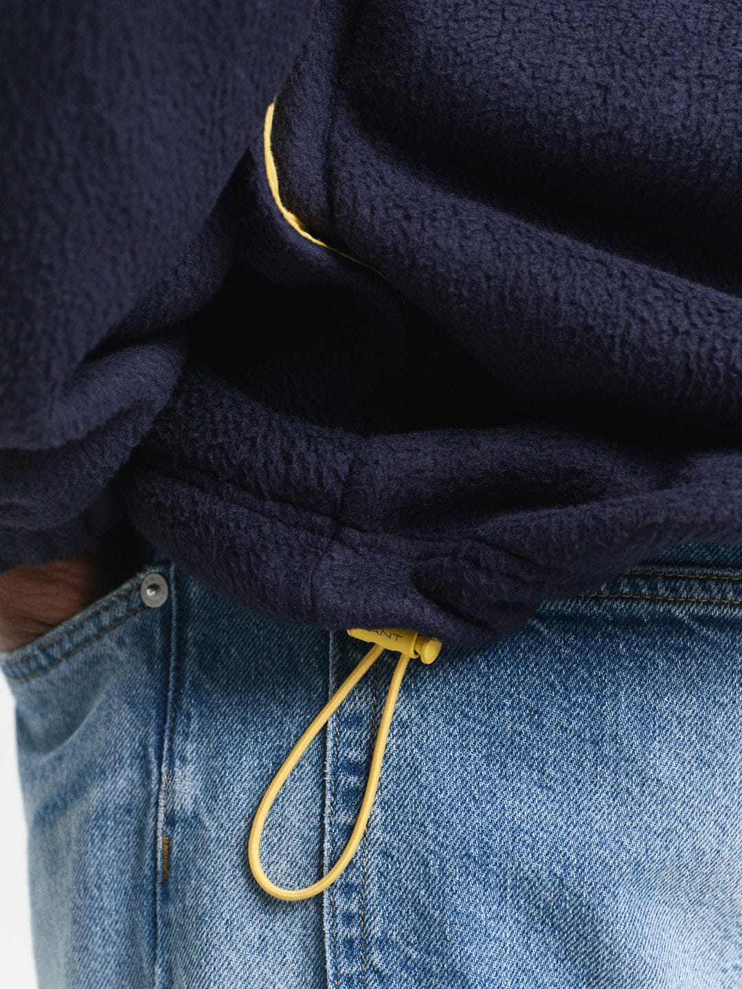 Gant Men Blue Solid Collar Sweatshirt