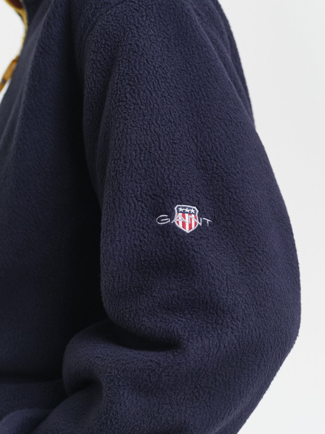 Gant Men Blue Solid Collar Sweatshirt