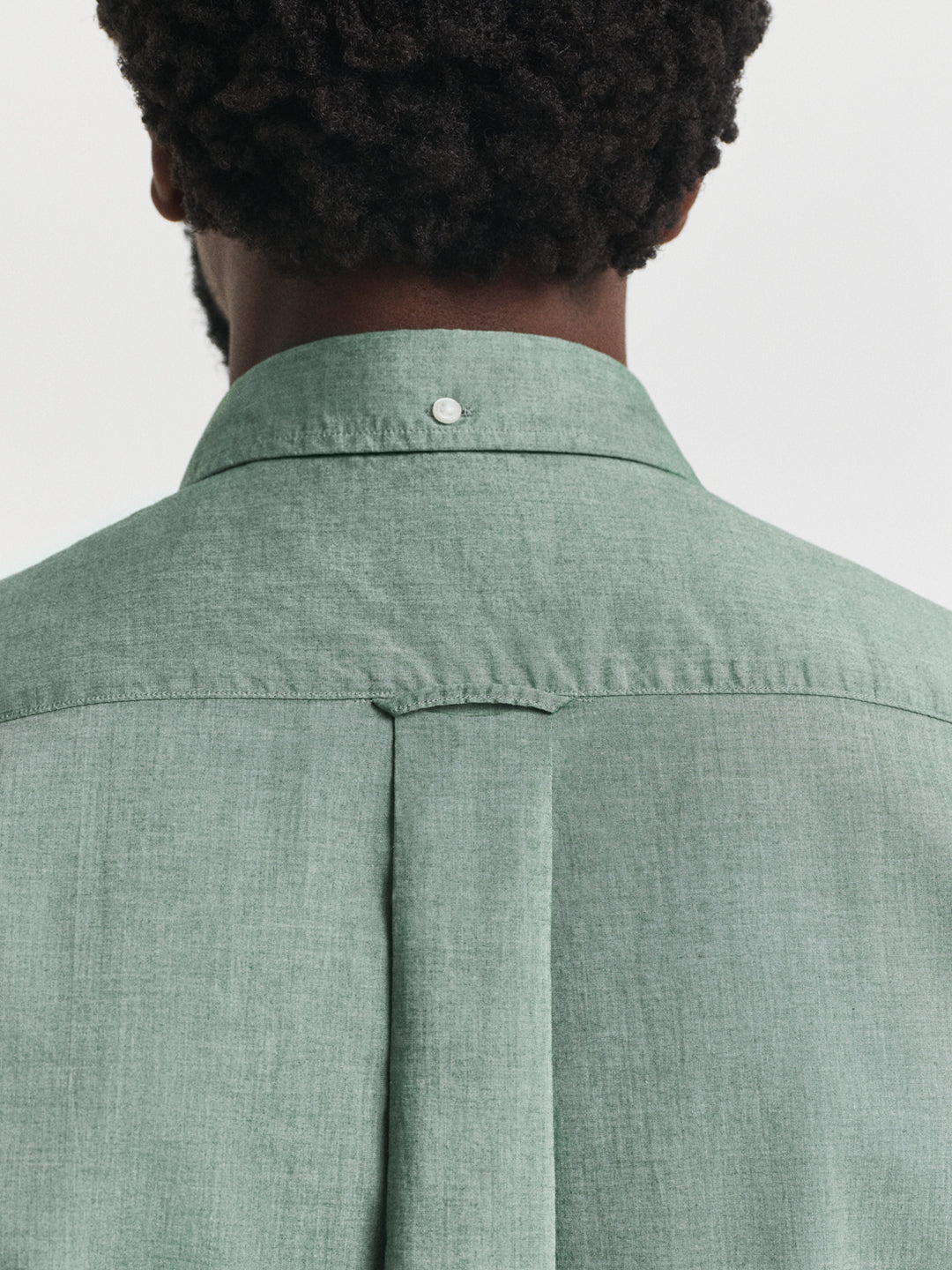 Gant Men Green Solid Collar Shirt