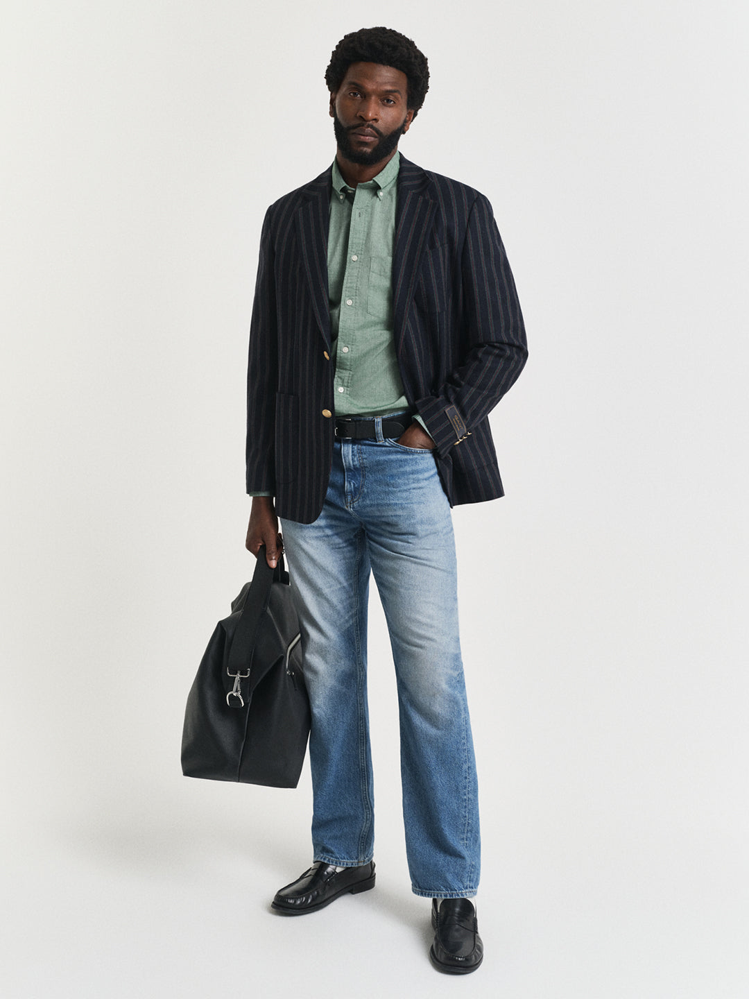 Gant Men Green Solid Collar Shirt