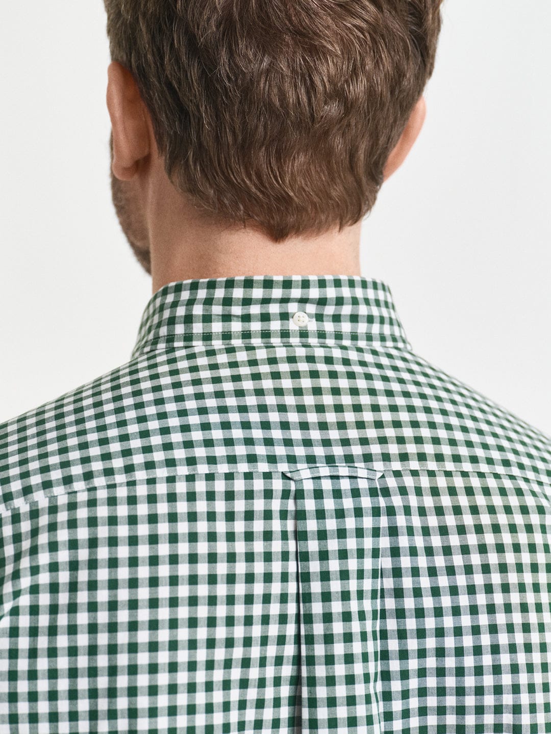 Gant Men Green Checks Collar Shirt
