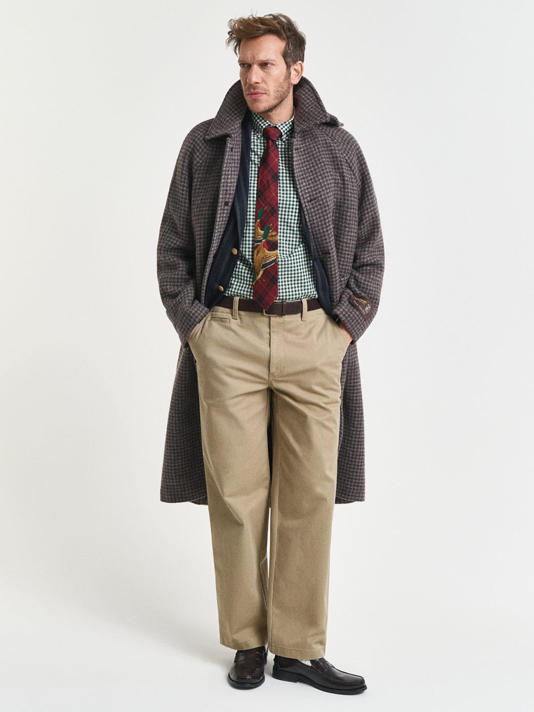 Gant Men Green Checks Collar Shirt