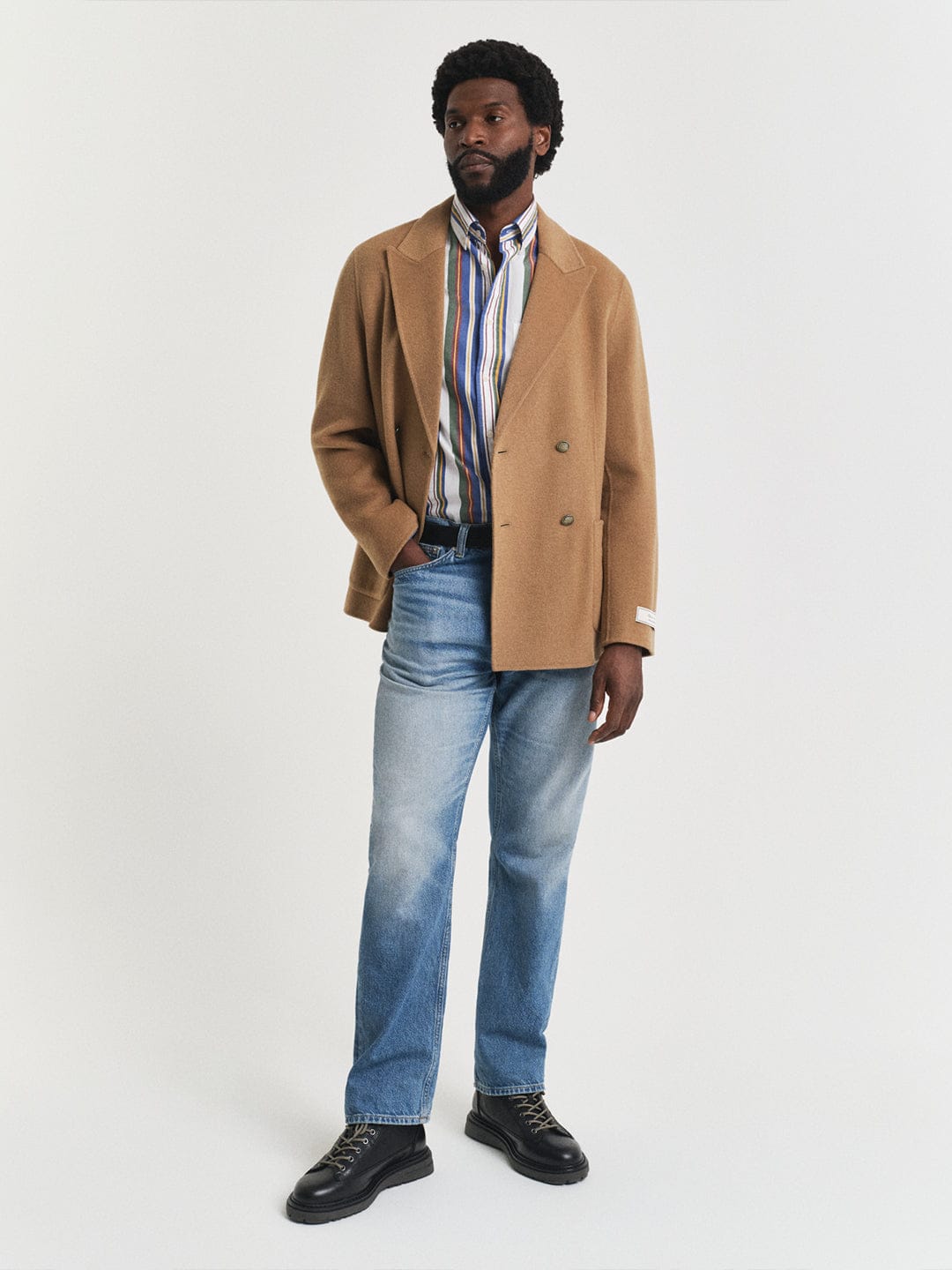 Gant Men Multicolor Striped Collar Shirt