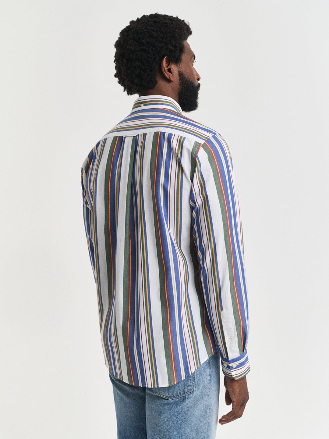 Gant Men Multicolor Striped Collar Shirt