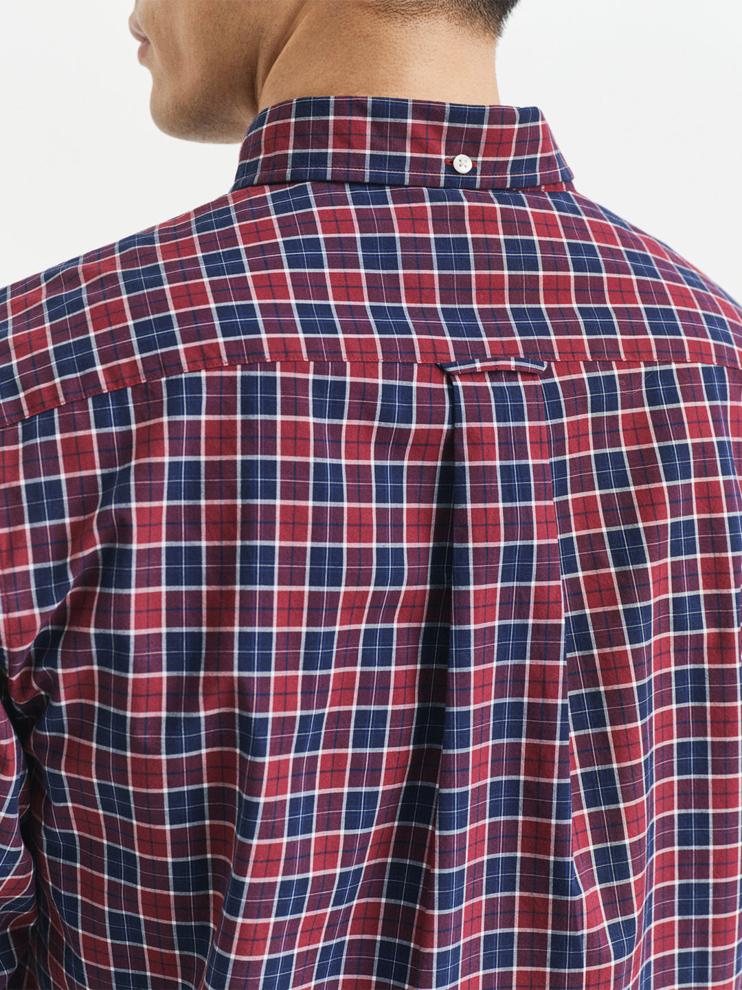Gant Men Red Checks Collar Shirt
