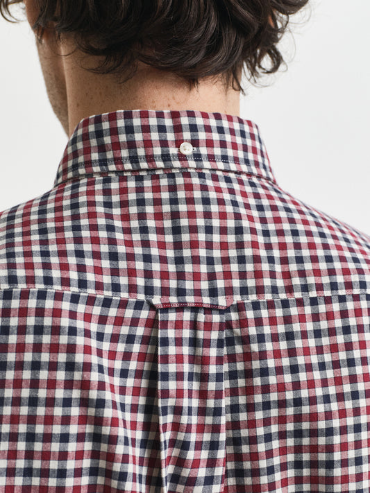 Gant Men Red Checks Collar Shirt