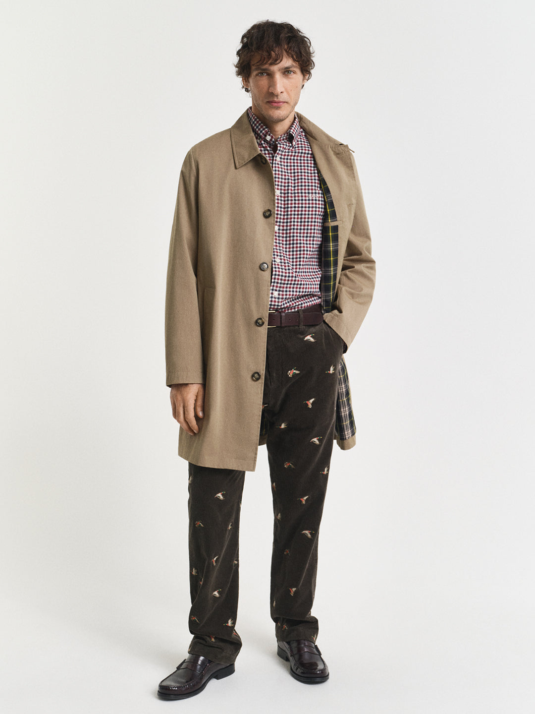 Gant Men Red Checks Collar Shirt