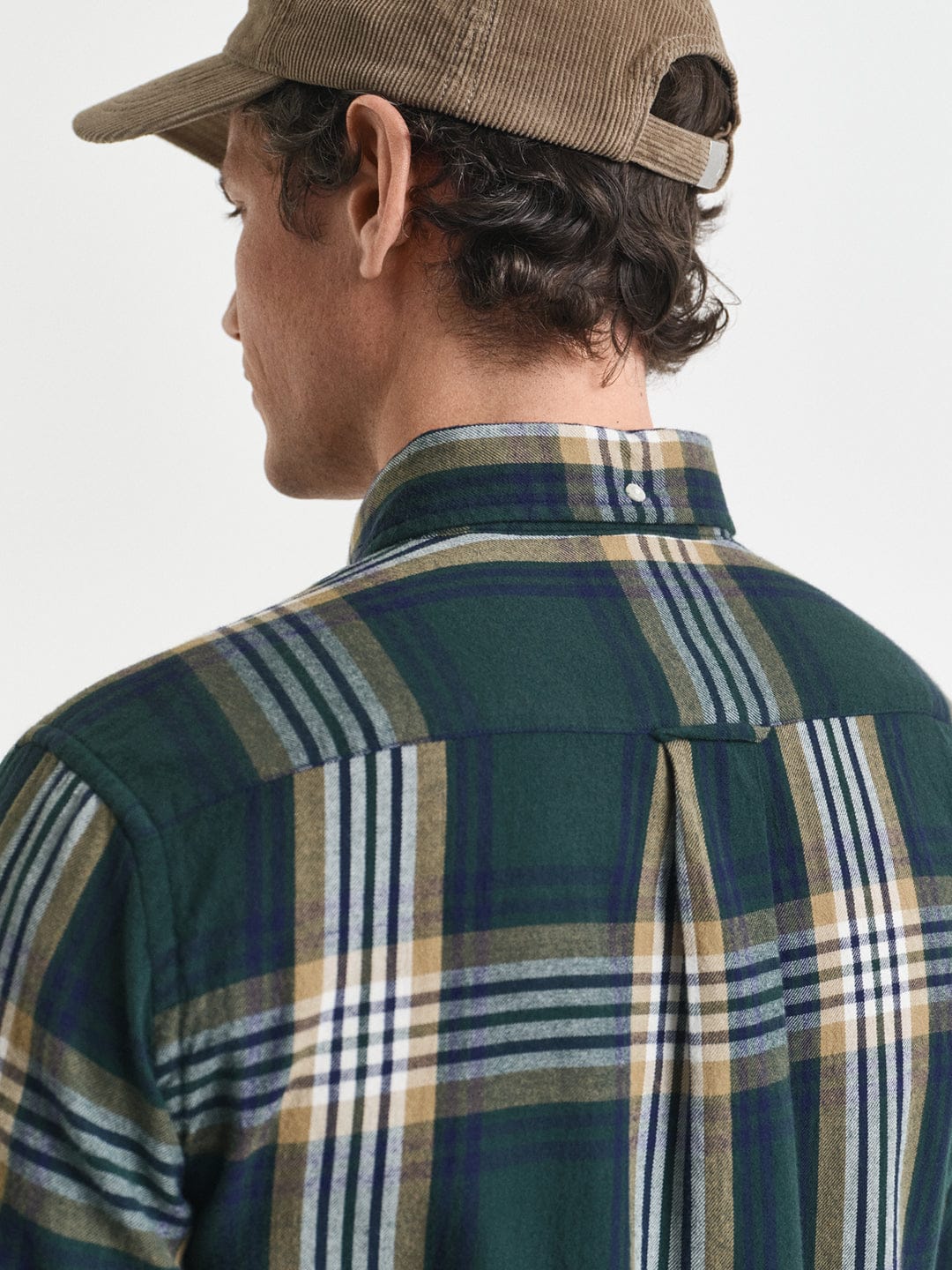 Gant Men Green Checks Collar Shirt