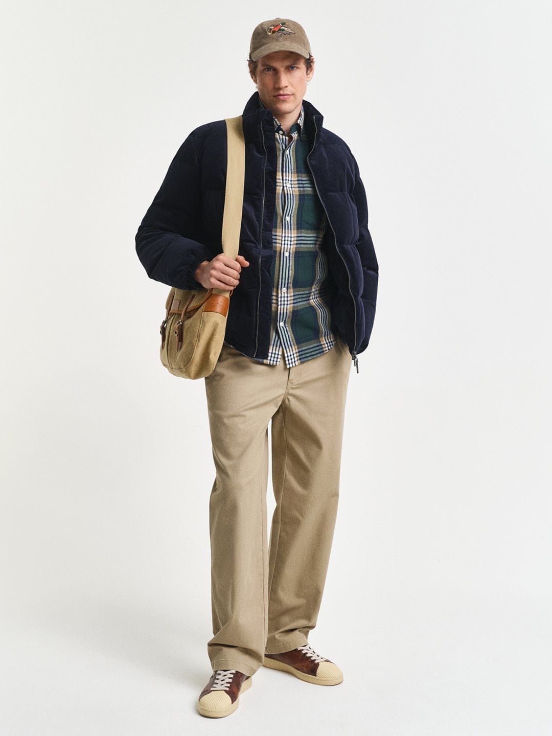 Gant Men Green Checks Collar Shirt