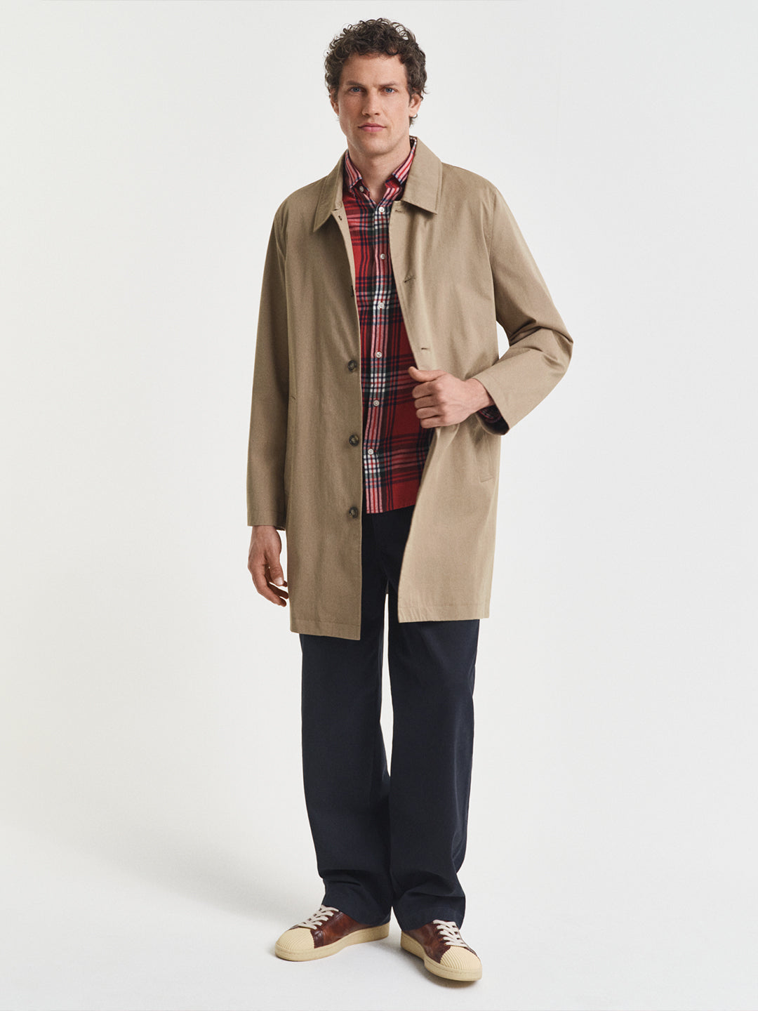 Gant Men Red Checks Collar Shirt