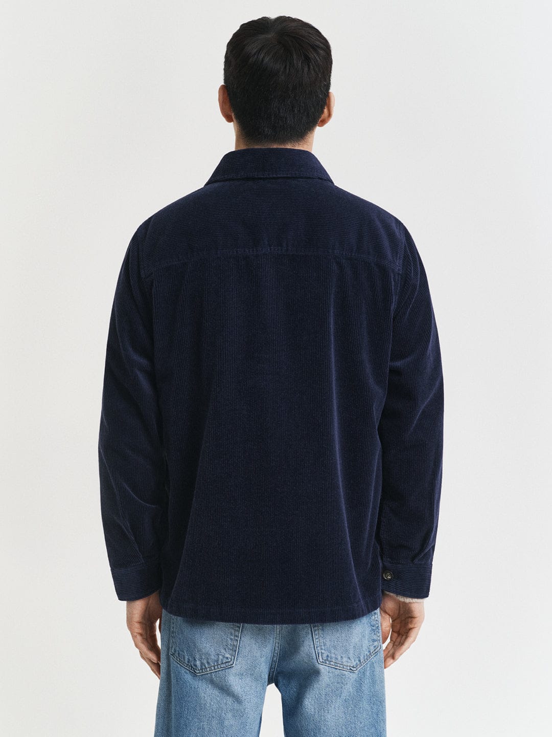 Gant Men Blue Solid Collar Shirt