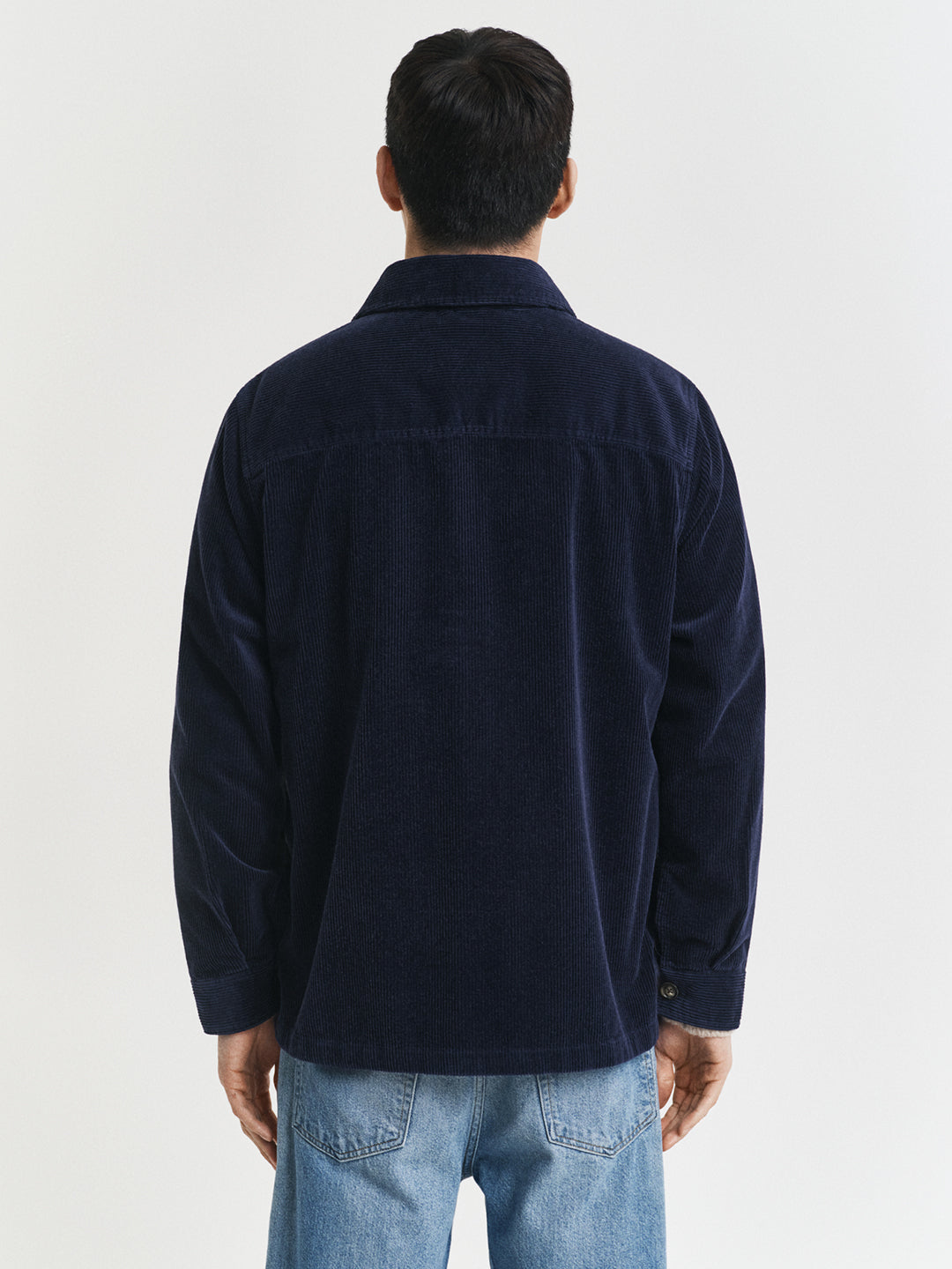 Gant Men Blue Solid Collar Shirt