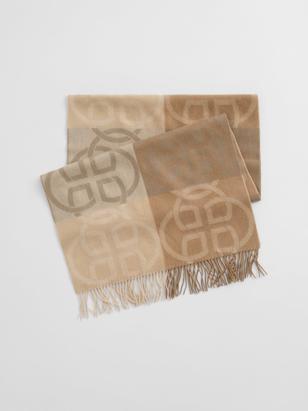 Gant Women Brown Jacquard Scarf