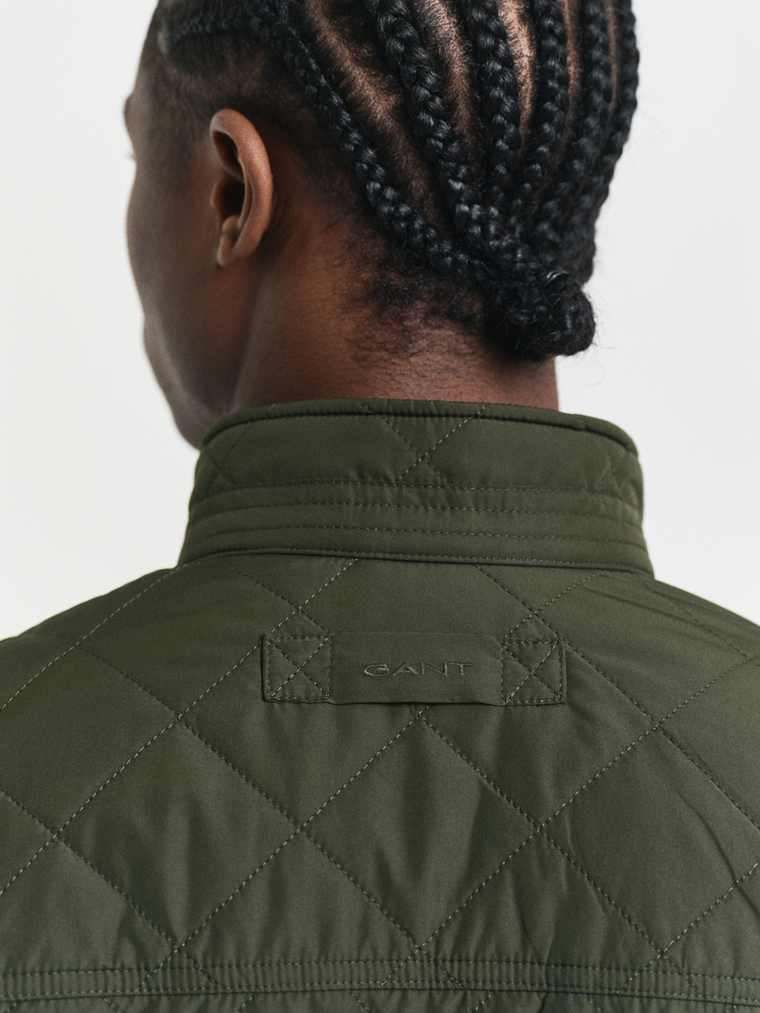 Gant Men Green Solid Collar Jacket