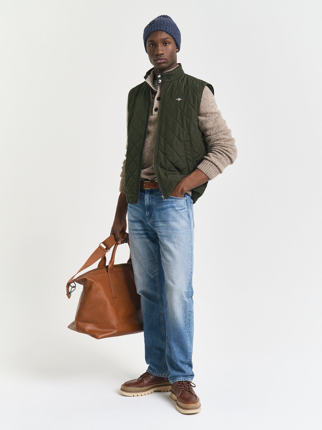 Gant Men Green Solid Collar Jacket