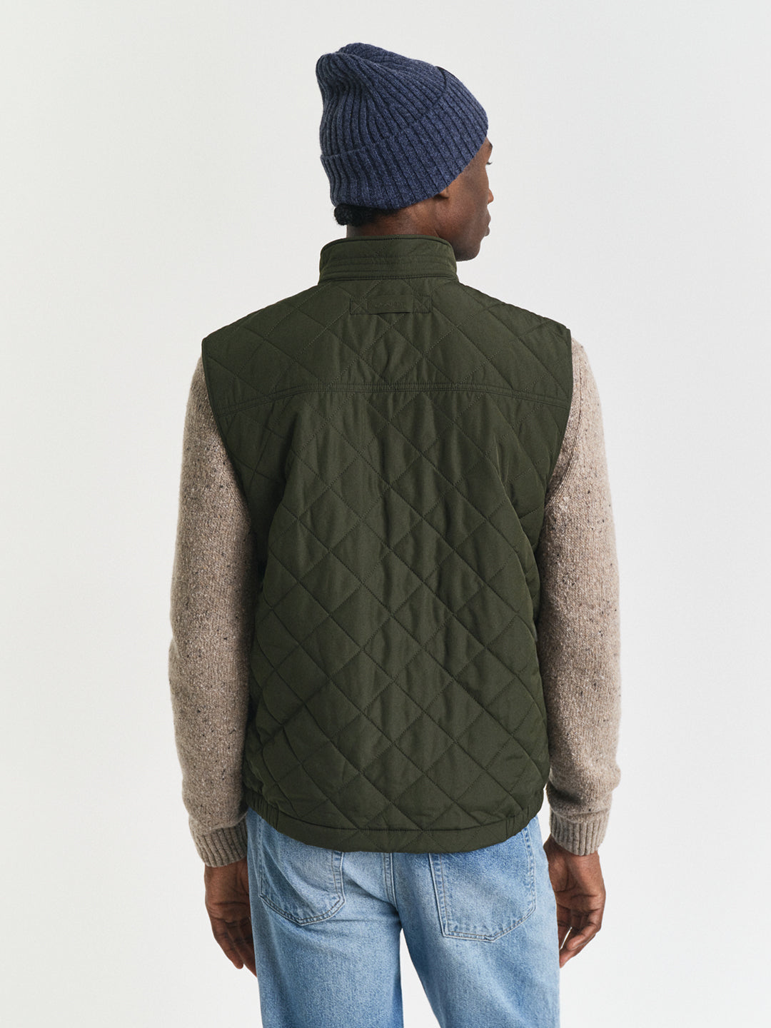 Gant Men Green Solid Collar Jacket