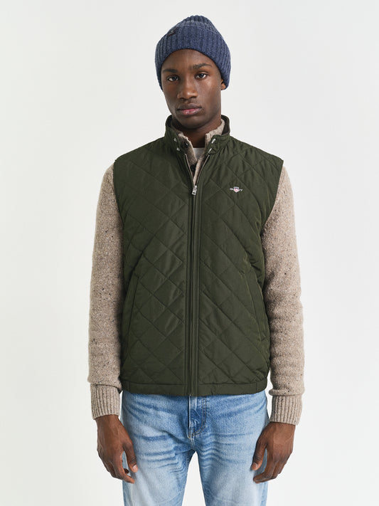 Gant Men Green Solid Collar Jacket