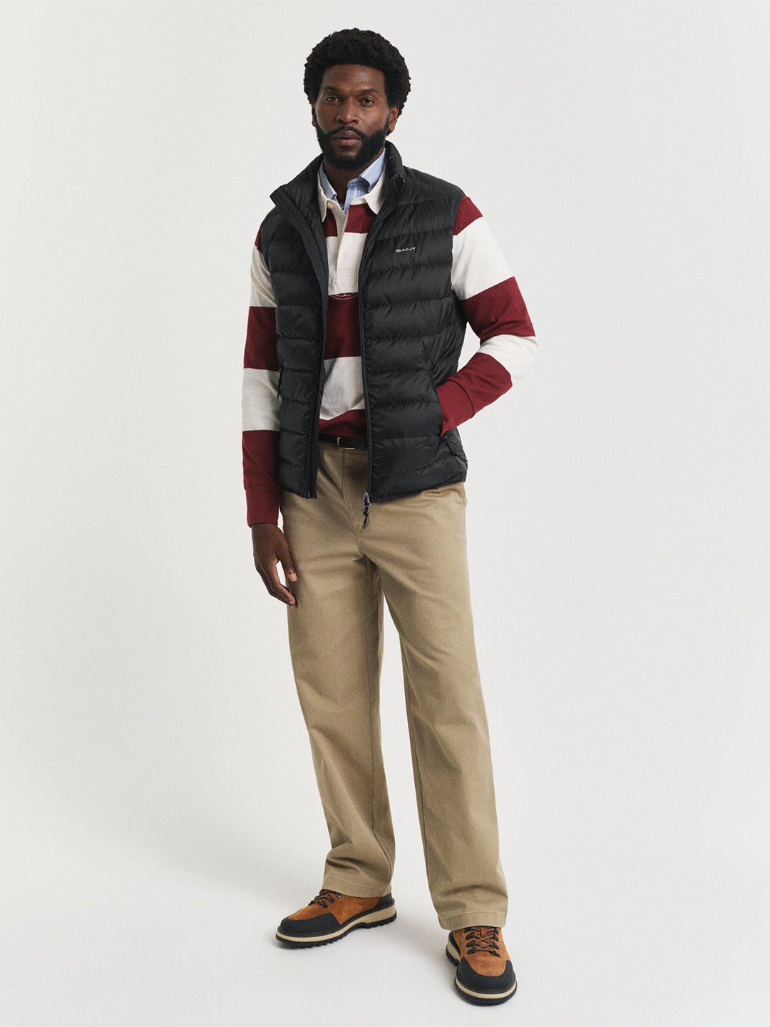 Gant Men Black Solid Collar Jacket