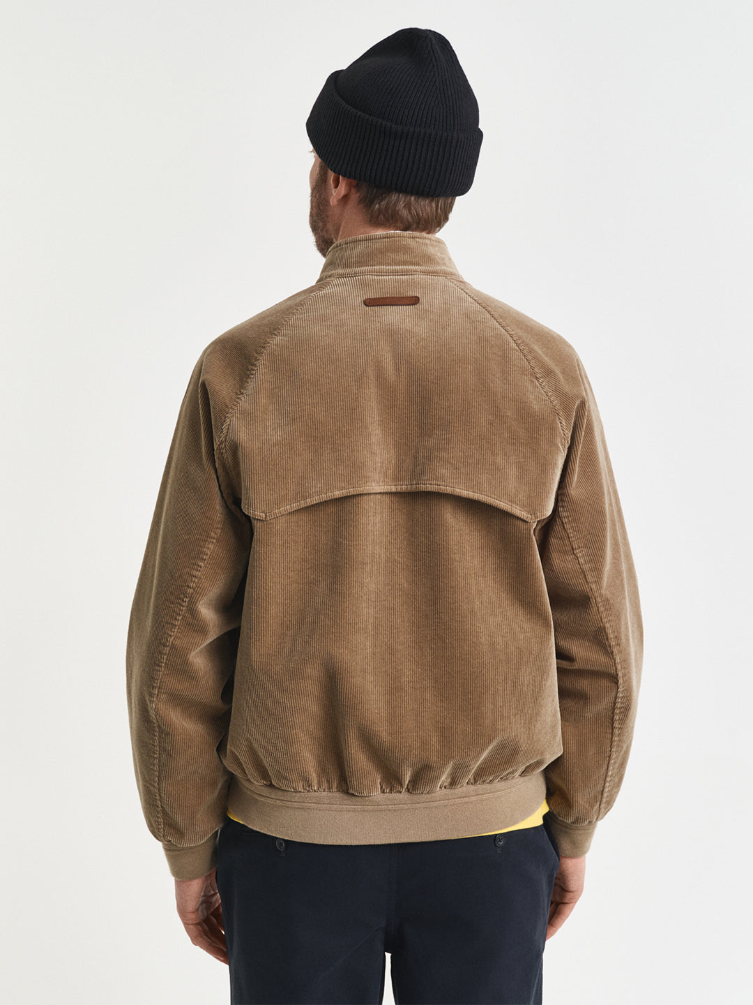 Gant Men Khaki Solid Collar Jacket