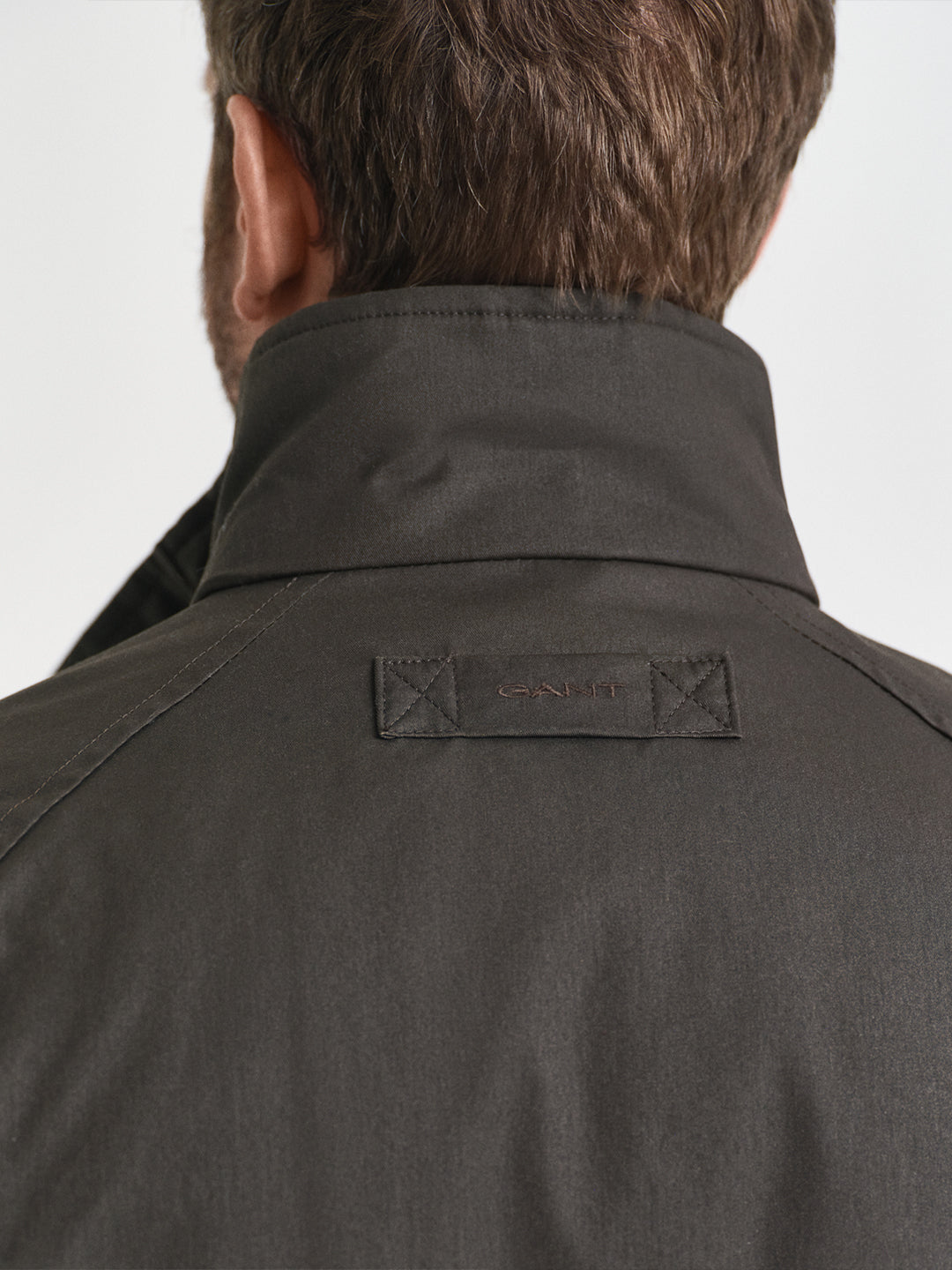 Gant Men Green Solid Collar Jacket