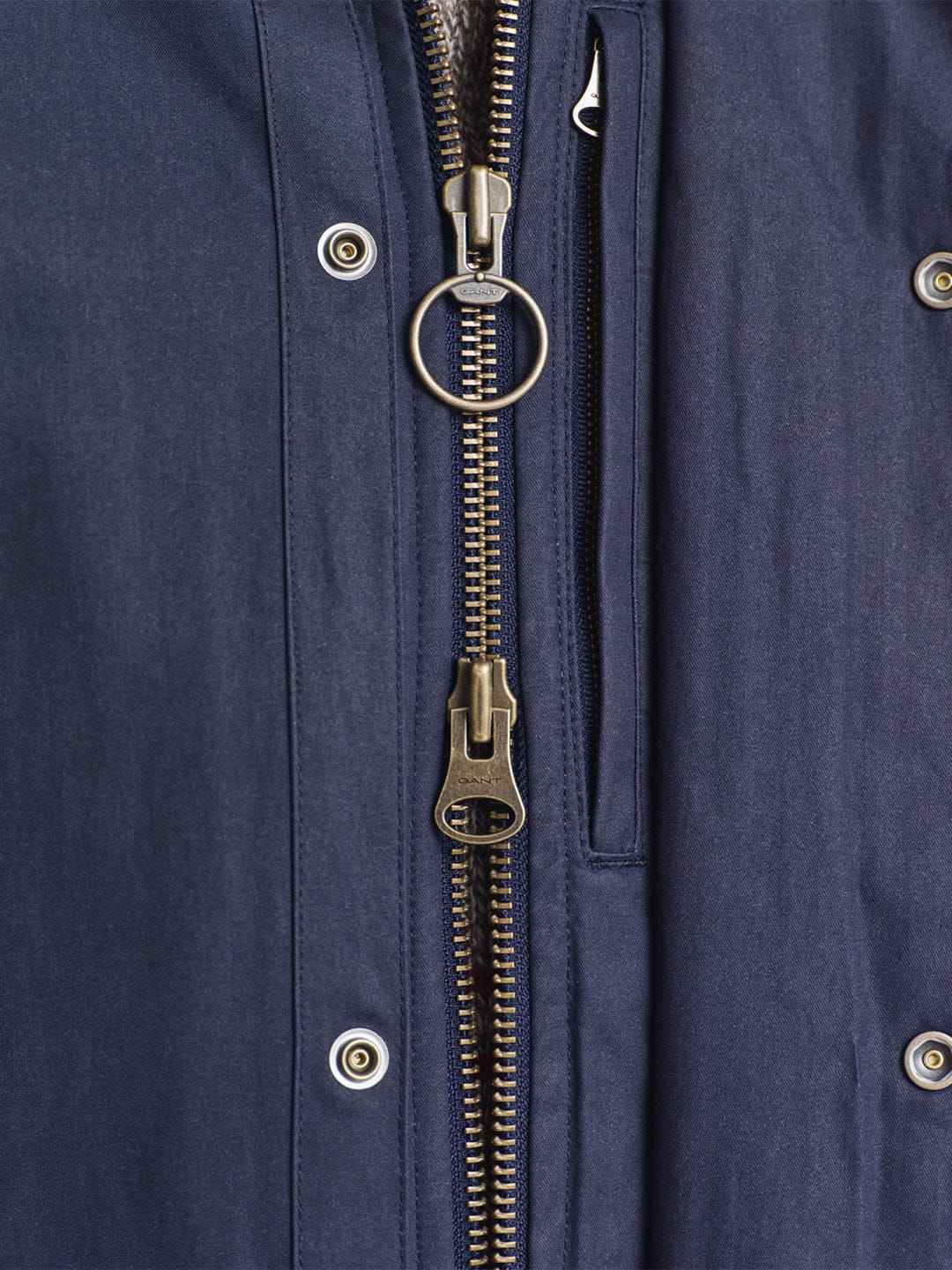 Gant Men Blue Solid Collar Jacket