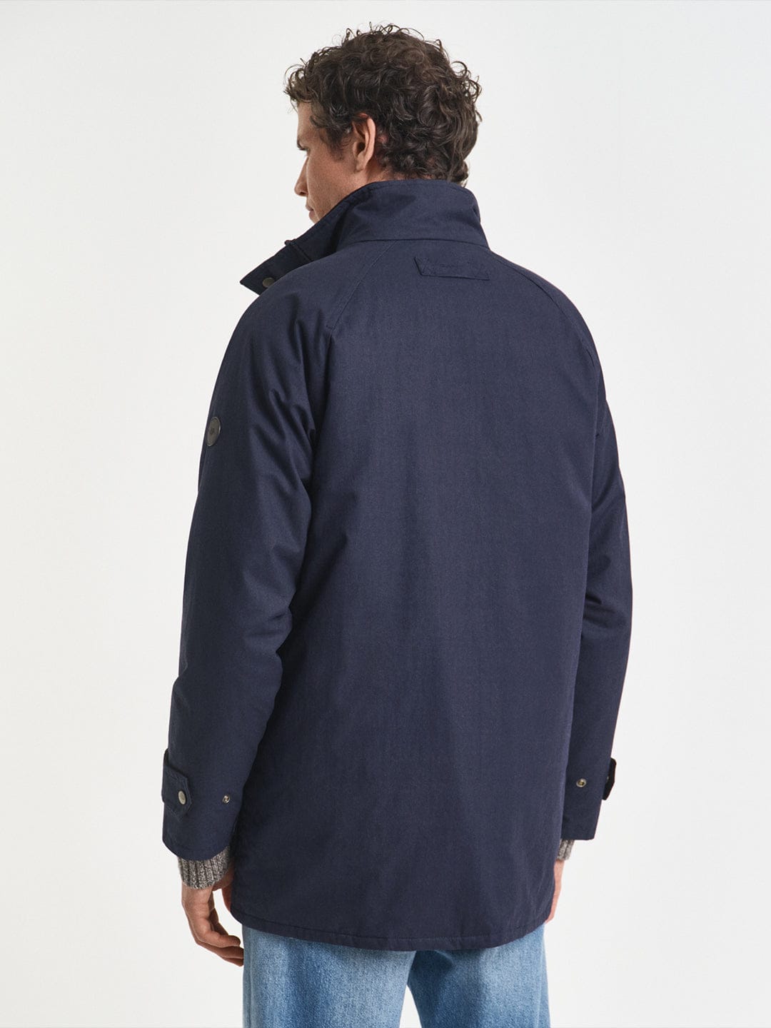 Gant Men Blue Solid Collar Jacket