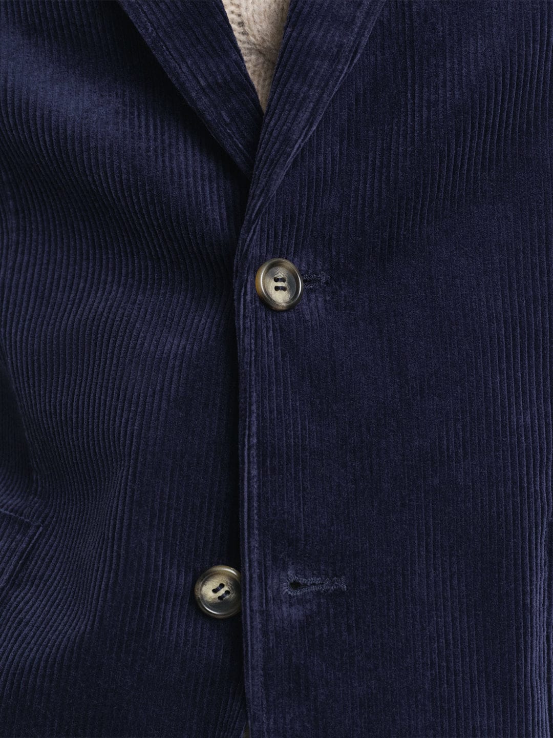 Gant Men Blue Solid Collar Blazer