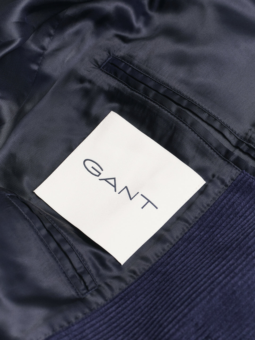 Gant Men Blue Solid Collar Blazer
