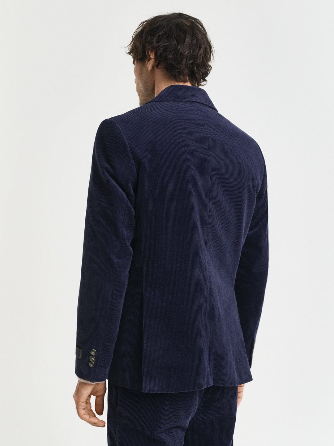 Gant Men Blue Solid Collar Blazer
