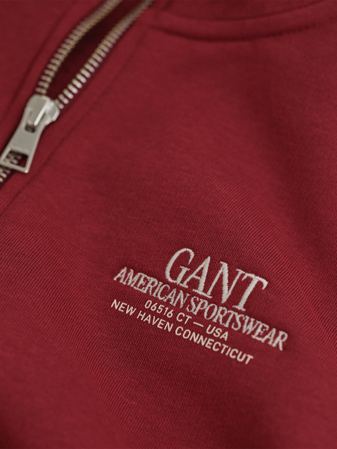Gant Boys Red Graphic Turtle Neck Sweatshirt