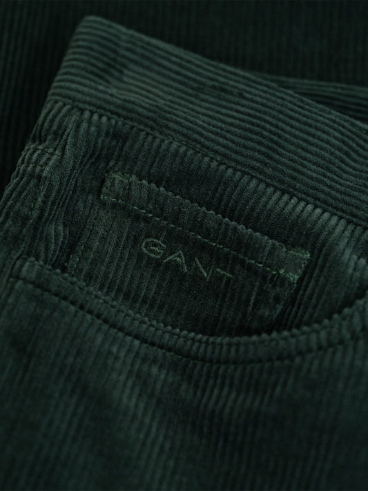 Gant Boys Green Regular Fit Solid Trouser