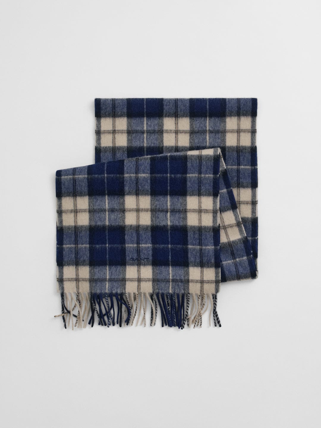 Gant Men Blue Checks Scarf