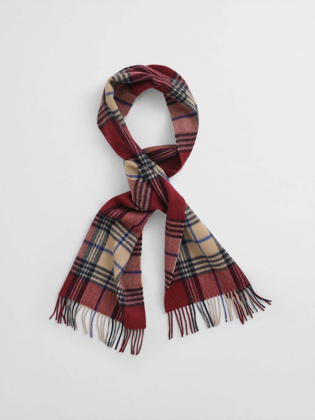 Gant Men Red Checks Scarf