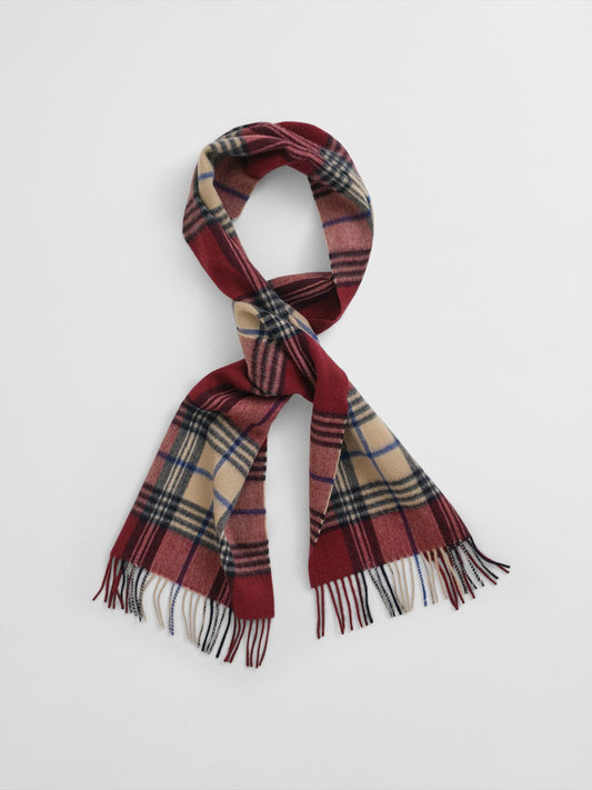 Gant Men Red Checks Scarf