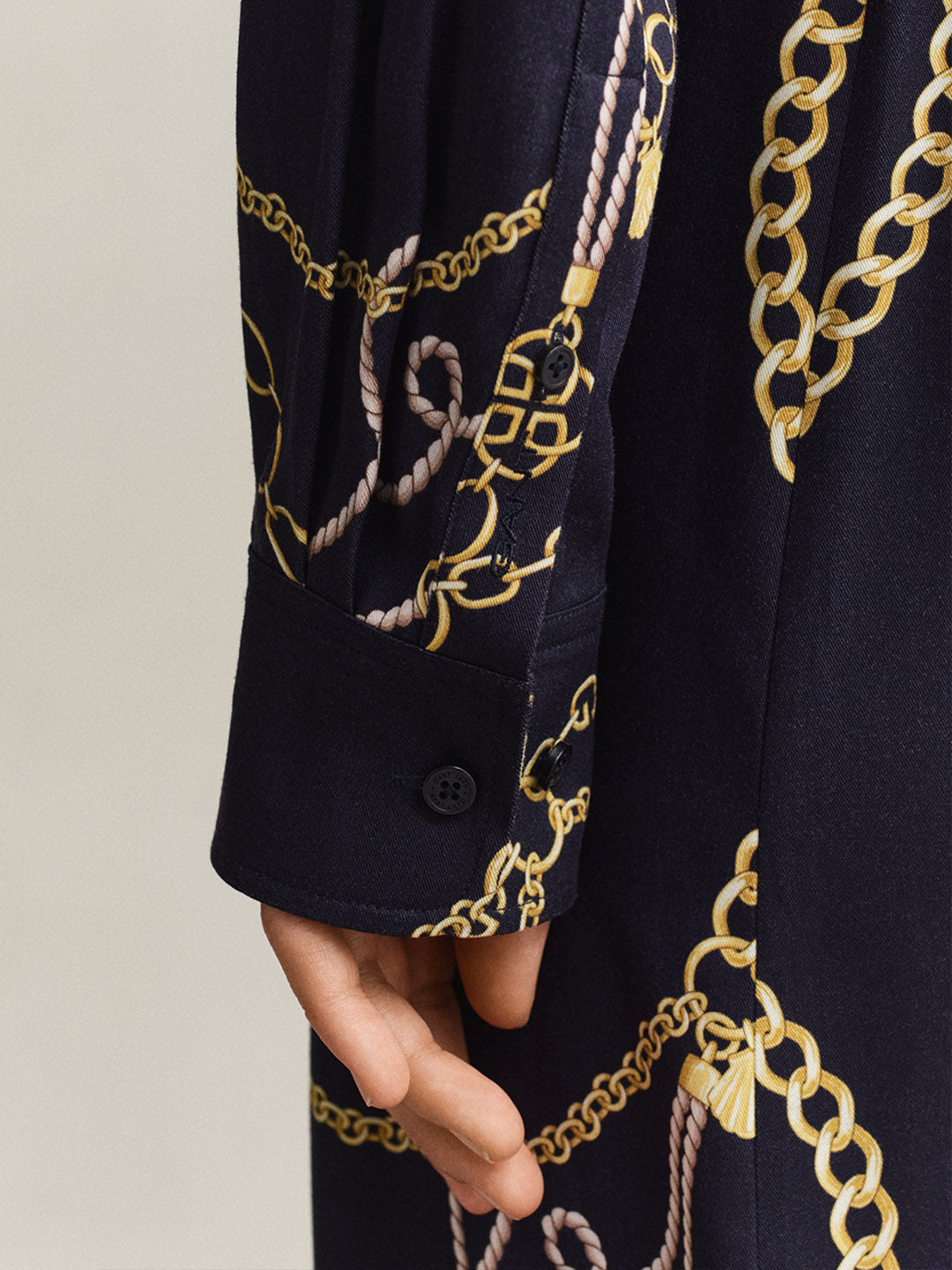Gant Women Navy Blue Printed Regular Fit Dress