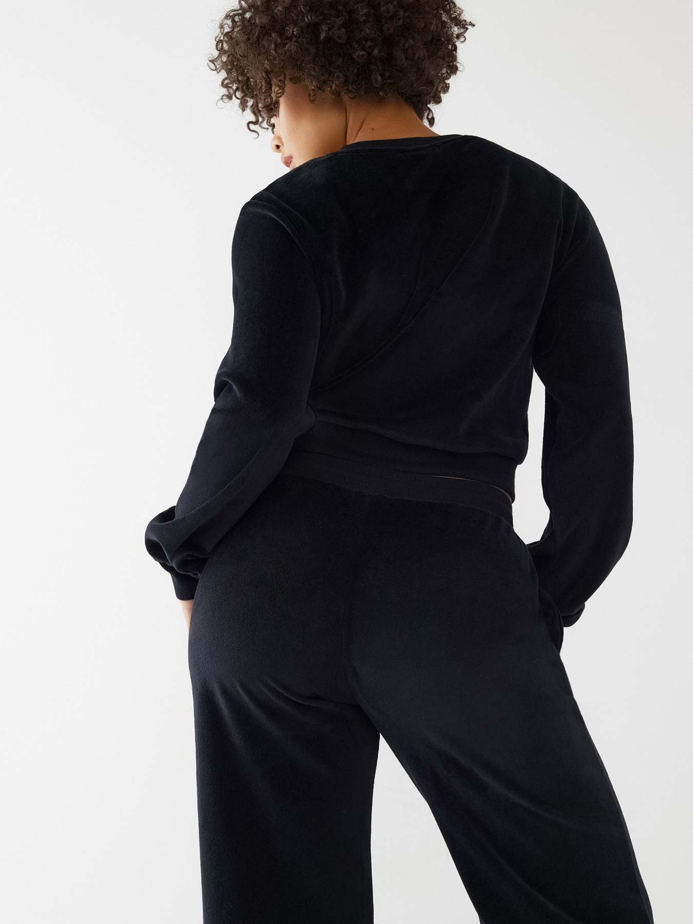 True Religion Women Black Regular Fit Sweatshirt