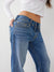 True Religion Women Blue Low-Rise Straight Fit Jeans