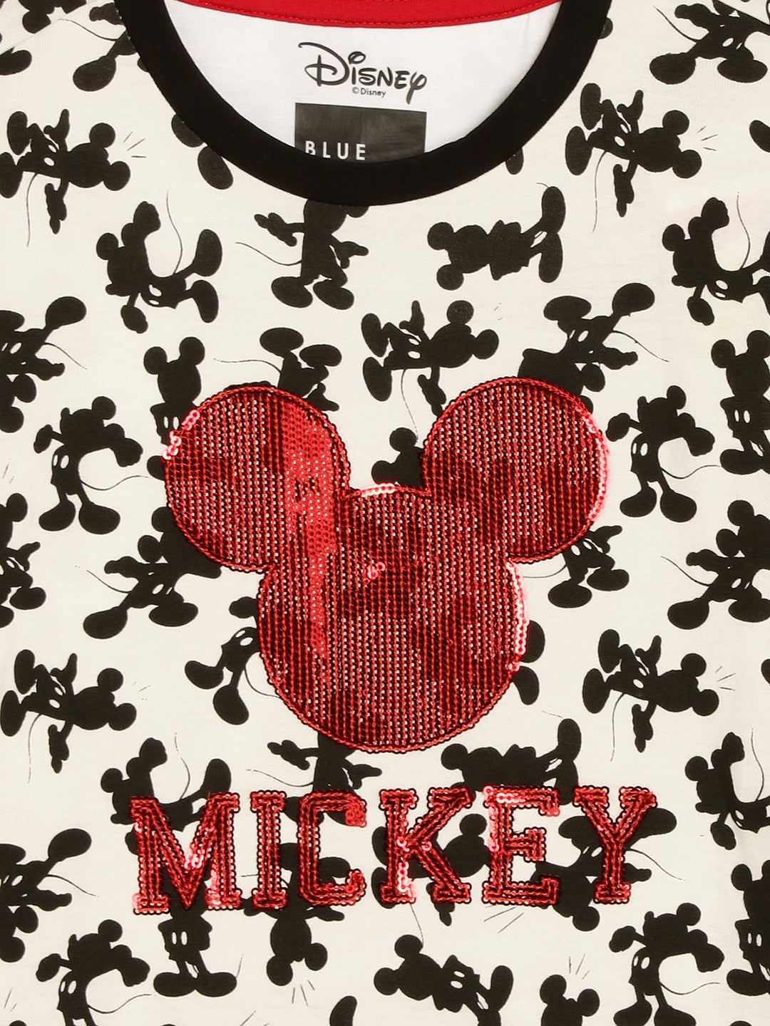 Blue Giraffe Boys Black Printed Round Neck Full Sleeves Tshirt