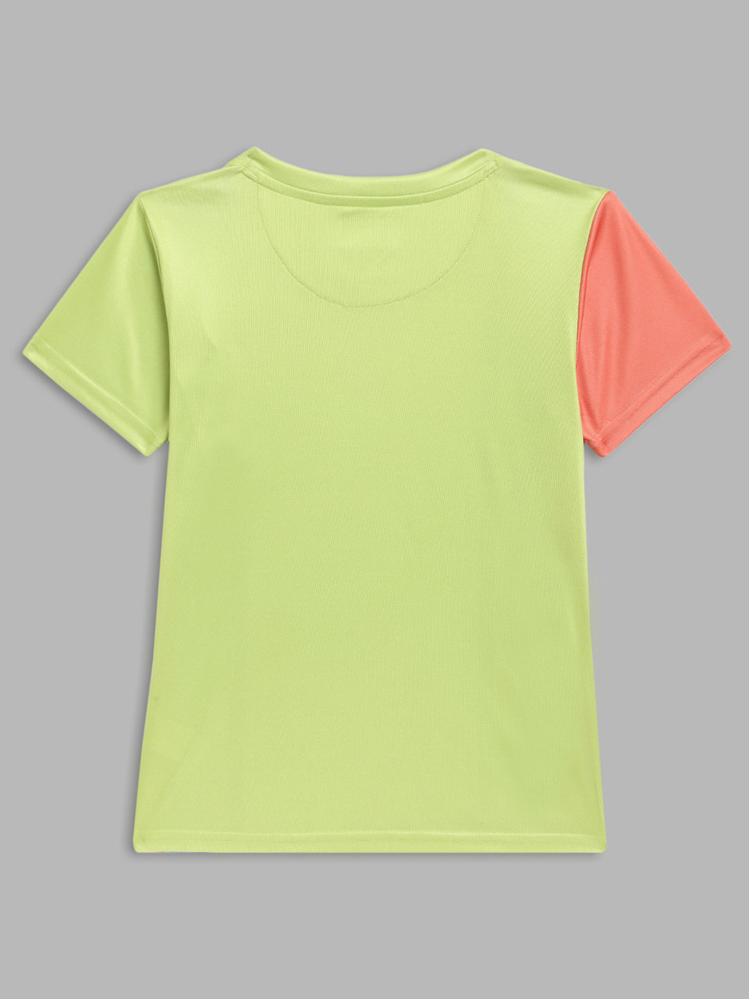 Blue Giraffe Boys Multicolor Colorblocked Round Neck Short Sleeves Tshirt