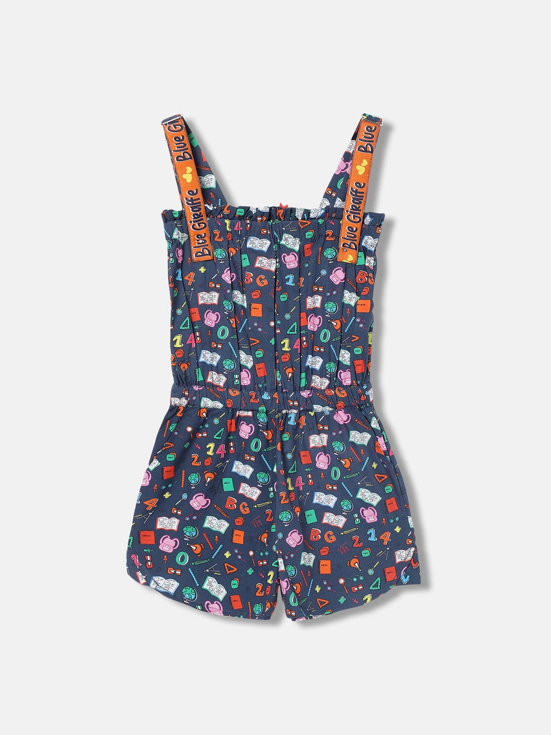 Blue Giraffe Girls Blue Playsuit