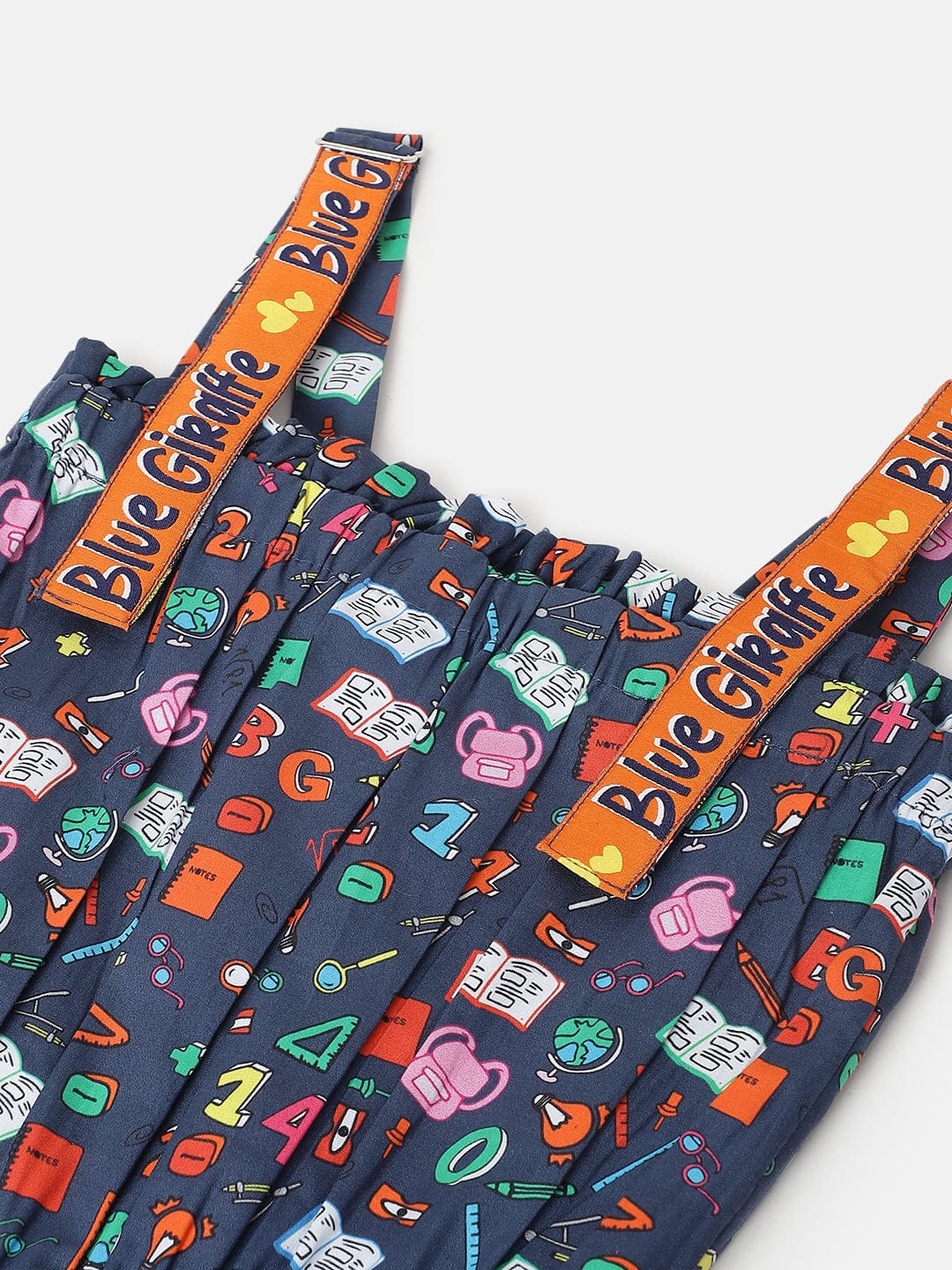 Blue Giraffe Girls Blue Playsuit