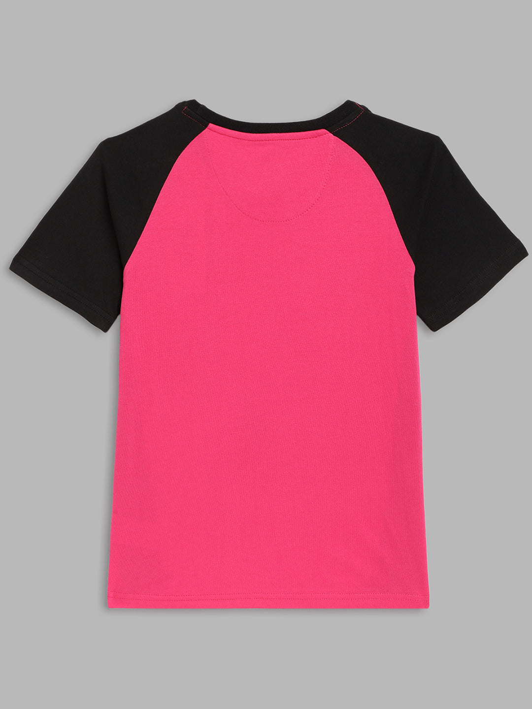 Blue Giraffe Boys Pink Printed Round Neck Short Sleeves Tshirt