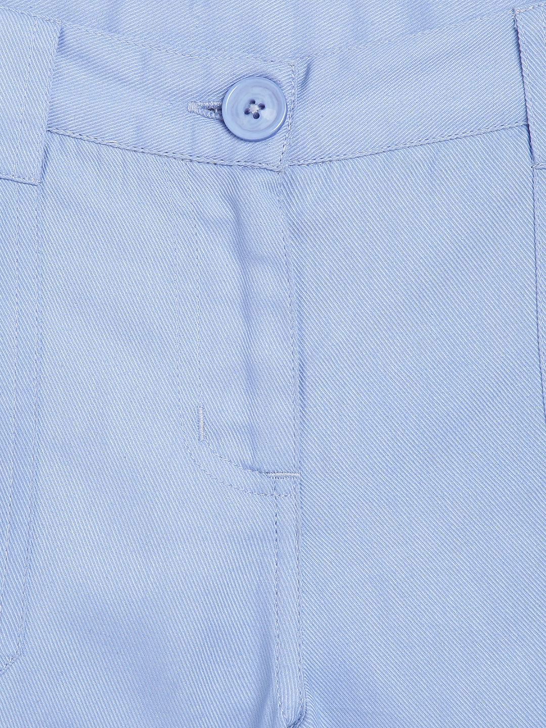 Elle Kids Girls Blue Solid Regular Fit Shorts