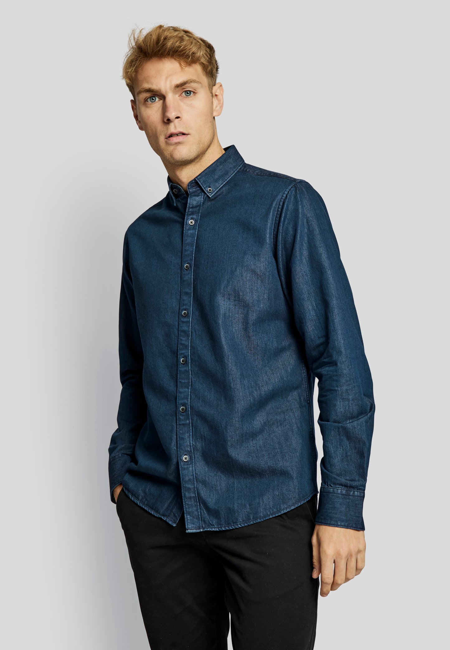 Bruun & Stengade Men Solid Collar Shirt