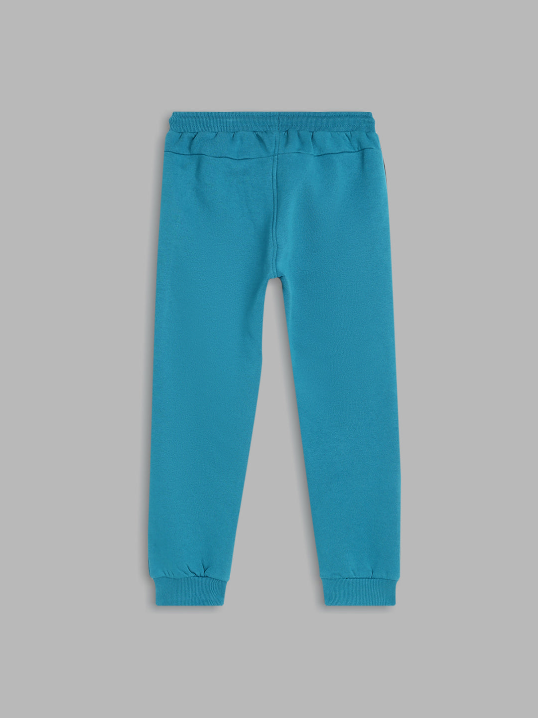 Blue Giraffe Boys Blue Colorblocked Regular Fit Mid-Rise Jogger Style Track Pants