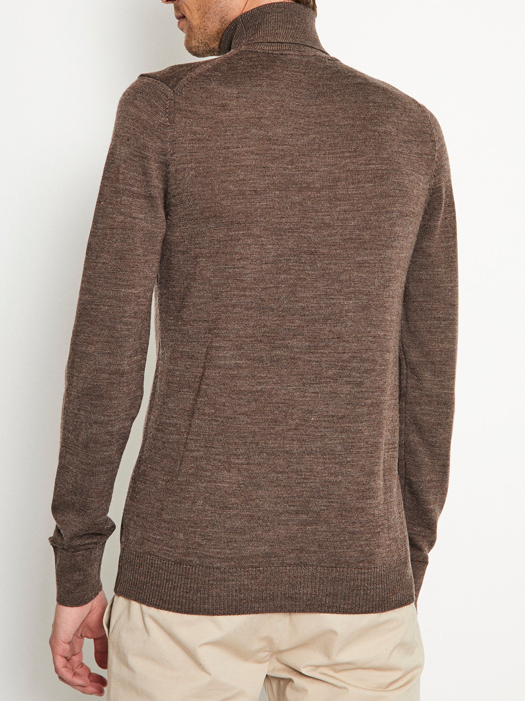 Bruun & Stengade Men Brown Printed Round Neck Sweater