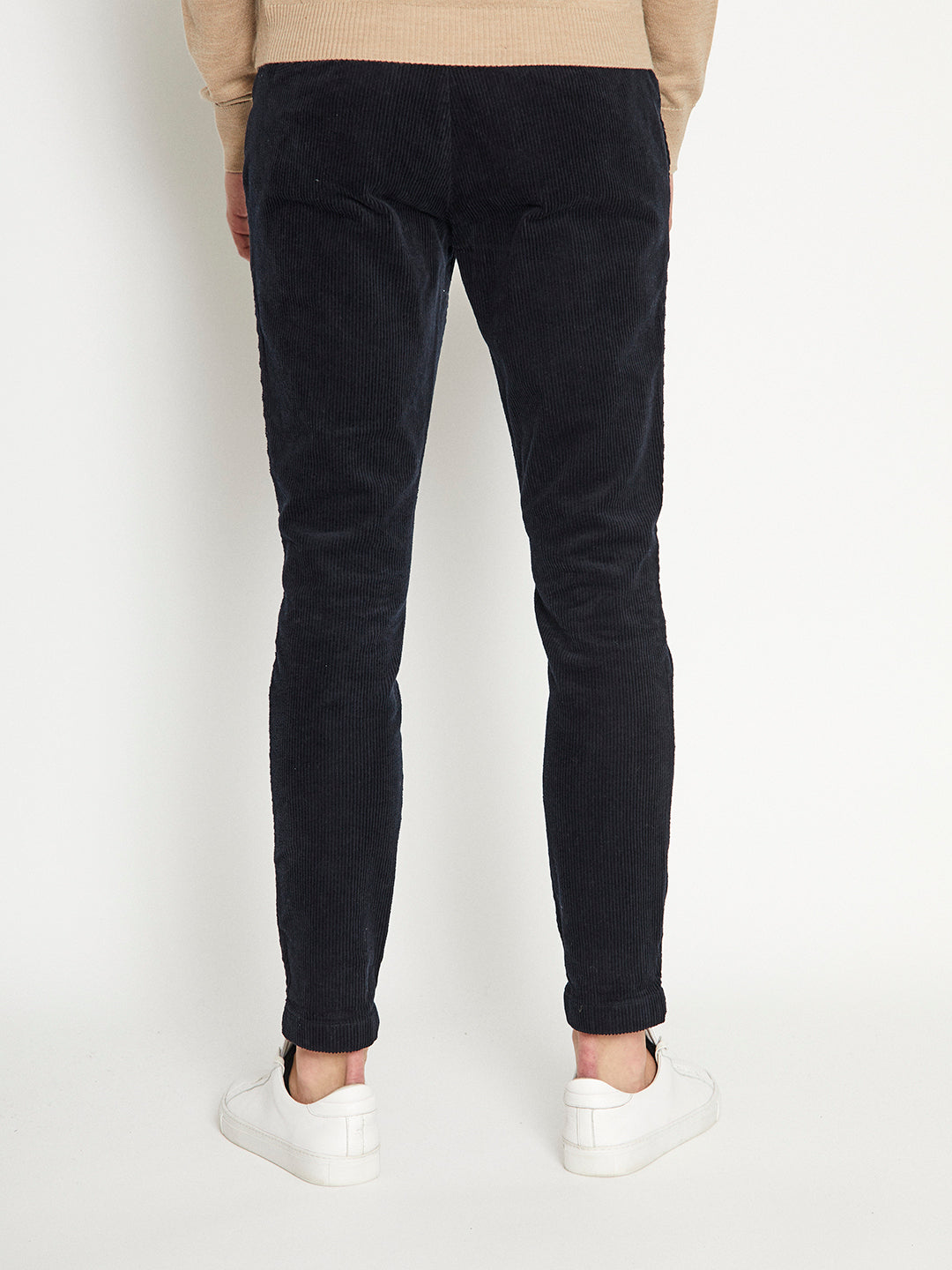 Bruun & Stengade Men Blue Solid Slim Fit Trouser