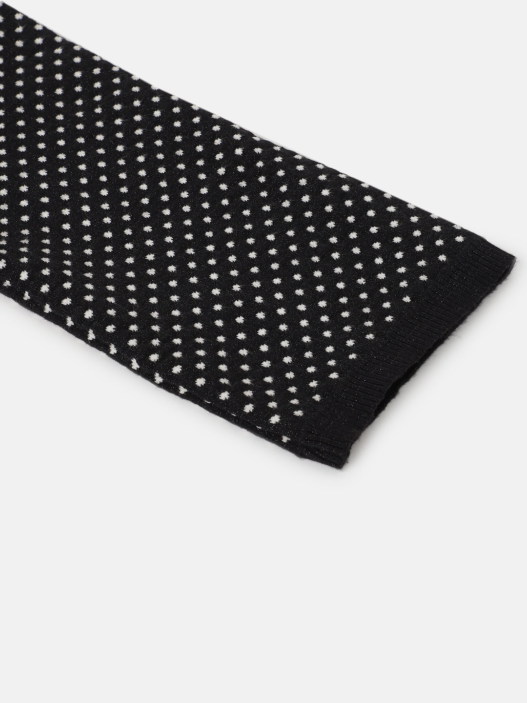 Blue Giraffe Girls Black Printed Regular Fit Flat-Front Trouser