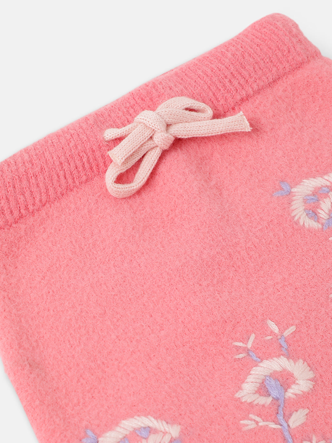 Blue Giraffe Girls Pink Self Design Regular Fit Mid-Rise Straight Skirt